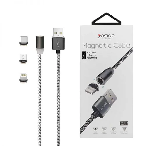 کابل شارژ مگنتی سه کاره یسیدو Yesido CA11 Magnetic Cable